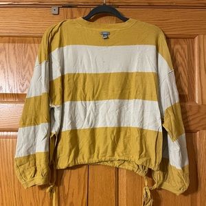 Medium Aerie Yellow Striped Sweater